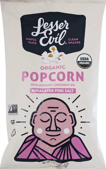 Lesser Evil Organic Himalayan Pink Salt Popcorn (4.6 oz)