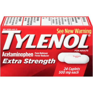Tylenol Extra Strength Caplets 500 Mg (24 count)
