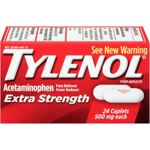 Tylenol Extra Strength Caplets 500 Mg (24 count)