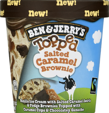 Ben & Jerry's Topped Salted Caramel Brownie (1 Pint)