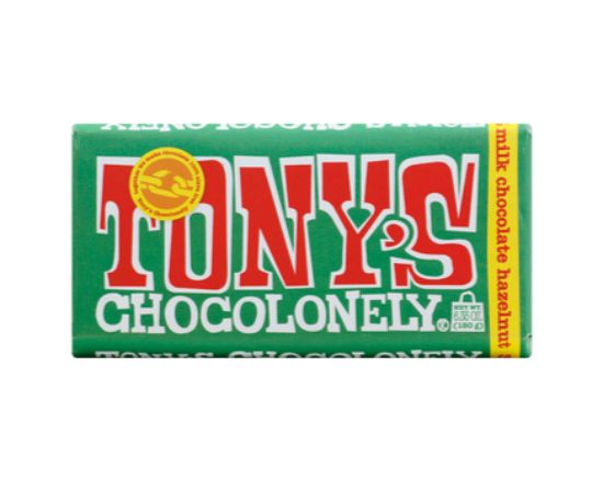 Tony's Chocolonely Milk Chocolate Hazelnut (6.3 oz)